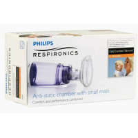 Филиппс Philips OptiChamber Diamond M - спейсер (ингаляционная камера) 140 мл с маской Medium, для детей 0–18 месяцев