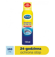 Дезодорант для ног от запаха и пота Шолл Scholl Foot Deodorant 3in1 - 24 часа защиты, 150 мл