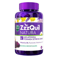 Мелатонин со вкусом лесных фруктов, Vicks ZzzQuil Natura, 60 желе