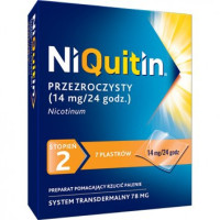 Никотиновый пластырь от никотиновой зависимости Никитин, Niquitin 2, 14 мг/24h/7 шт