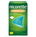 Никотиновая жевательная резинка  Никоретте, Nicorette Freshfruit gum, 4mg/105 шт