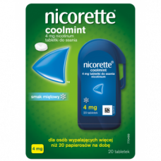 Для відмови від куріння Нікоретте, NICORETTE Coolmint, 4 мг/20 табл