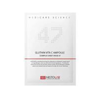 Маска на нетканній основі для вирівнювання тону шкіри, Хістолаб, Histolab Gluthin Vita C Ampoule Complex Sheet Mask, 30 г