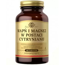 Кальцій і Магній у формі цитрату, SOLGAR Calcium and Magnesium in Citrate Form, 100 табл