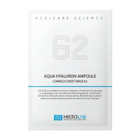 Маска на нетканной основе для глубокого увлажнения кожи, Histolab Aqua Hyaluron Ampoule Complex Sheet Mask 62, 30 г