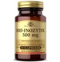 Солгар Solgar Myo-Inositol 500 mg — міо-інозитол для гормонального балансу та репродуктивної системи, 50 капсул