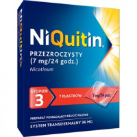 Никотиновый пластырь от никотиновой зависимости Никитин, Niquitin 3, 7 мг/24h7 шт