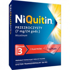 Нікотиновий пластир від нікотинової залежності Ніквітин, Niquitin 3, 7 мг/24h7 шт 