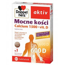 Міцні кістки кальцій 1500+віт D, Доппельгерц Актив, Doppelherz AKTIV, 60 табл