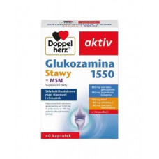 Глюкозамін 1550 Суглоби + МСМ, Доппельгерц Актів, Doppelherz AKTIV, 40 капс