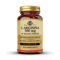 Л-аргінін 500 мг, Солгар, SOLGAR L-ARGININA 500 mg, 50 капсул