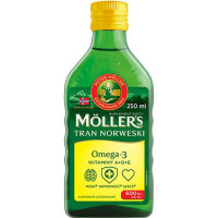 Риб'ячий жир з лимонним смаком, Mollers Tran Omega-3, 250 мл