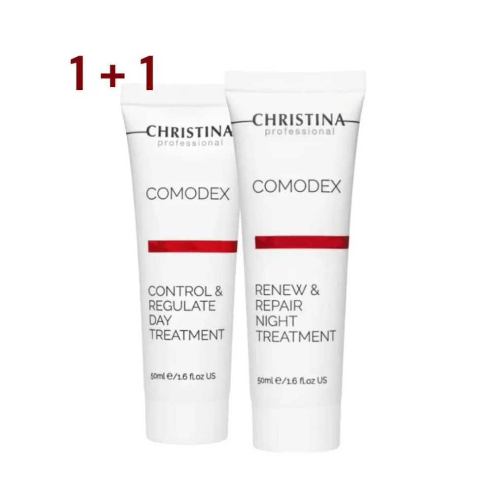+1 подарунок Christina Comodex - Денний засіб «Контроль та стабілізація», 50 мл