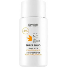 Cонцезахисний супер флюїд ВВ з тонуючим ефектом SPF 50 для всіх типів шкіри, Бебе, Babe Laboratorios SPF 50, 50 мл