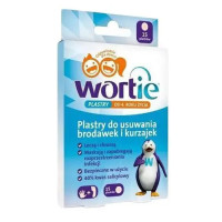 Ворті Wortie пластирі від бородавок 40% саліцилова кислота 15 шт — для дітей від 4 років
