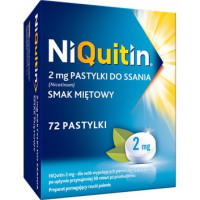 Таблетки с мятным вкусом, Никвитин, NIQUITIN, 2 мг, 72 шт.