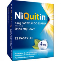 Таблетки с мятным вкусом, Никвитин, NIQUITIN, 4 мг, 72 шт.