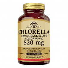 Клітинні стінки, Солгар, Solgar Chlorella, Broken Cell Walls, 100 капс