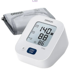 Тонометр автоматический плечевой OMRON M2+ с манжетой 22–42 см — измеритель АД и пульса, IntelliSense, память 30 измерений