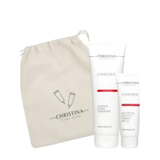 Christina Подарочный набор "Чистая кожа" для жирной и проблемной кожи, 75 мл и 250 мл