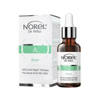 15% кислотний засіб на ніч для акне та жирної шкіри, Норель, Norel Acne, 30 мл