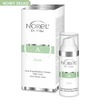 Крем від недоліків з LHA та іонами срібла, Норель, Norel Acne, 50 мл