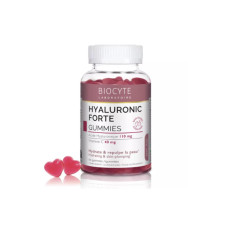 Диетическая добавка увлажняет и укрепляет кожу изнутри Hyaluronic Forte Gummies Biocyte 60 шт