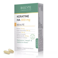 Biocyte Keratine HA 300 – Комплекс для улучшения структуры и жизненной силы волос, 60 капсул