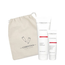 Christina Comodex Подарунковий набір "Чиста шкіра" для жирної та проблемної шкіри, 75 мл та 250 мл