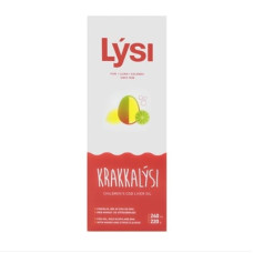 Lysi Omega-3 рыбий жир детский со вкусом манго-лимона, жидкость в стекле, 240 мл/ 48 порций/ Курс 2 месяца