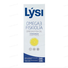 Lysi Omega-3 со вкусом лимона, жидкость в стекле, 240 мл/ 48 порций/ Курс 2 месяца