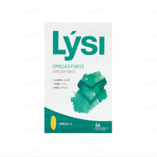 Lysi Omega-3 Forte 1000 mg, 64 капсулы по 1000 мг / Курс до 2 месяцев