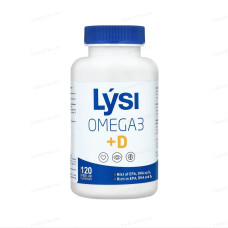 Lysi Omega-3 с витамином D 500 mg, 120 капсул по 500 мг / Курс на 2-3 месяца