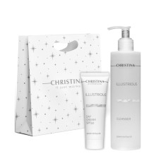 Christina Illustrious – Подарунковий набір Денний крем SPF 50 (50 мл) + Гель для вмивання з AHA (300 мл)