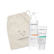 Christina Подарунковий набір "Очищення і зволоження" для жирної та комбінованої шкіри