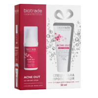 Набір для жирної та проблемної шкіри обличчя Biotrade Acne Out (активний крем, 30 мл + ніжний кисневий гель, 50 мл)