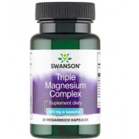 Swanson Triple Magnesium Complex капсулы 30 шт – магний для нервов, сердца и мышц (Свансон)