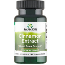 Капсули Swanson Cinnamon Extract, 90 шт (Свансон) – екстракт кориці для рівня цукру та серця