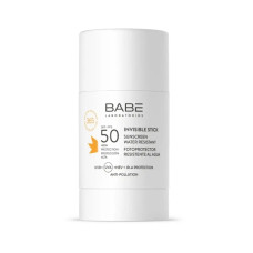 Солнцезащитный стик для лица и тела Babe Laboratorios SPF50 невидимый прозрачный, 30 г