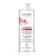 Міцелярна вода Biotrade Barrier Protect Acne Out для жирної та проблемної шкіри з ніацинамідом і центелою азійською, 400 мл