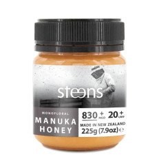 Одноцветочный необработанный мед манука – высокий, Manuka Honey MGO 830+(UMF20+) Monofloral, 225 г
