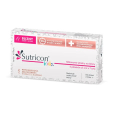 Sutricon Kids, силиконовые пластыри от шрамов для детей от 6 месяцев, 3 см x 7 см, 5 штук