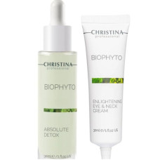 Christina Bio Phyto - Детокс сыворотка Абсолют + Освещающий крем для кожи вокруг глаз и шеи