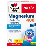 Doppelherz Aktiv Magnesium + Витамины B1, B6, B12 и Фолиевая кислота (Доппельгерц Актив) – комплекс для поддержки нервной системы