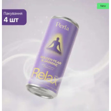 Функциональный напиток Relax Drink с ананасом и зеленым чаем, Perla Helsa, набор 4 банки