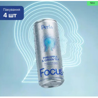Функціональний напій Focus Drink з грушевим та жасминовим смаком, Perla Helsa, набір 4 банки