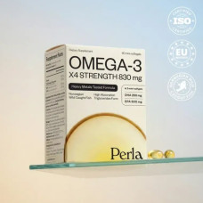 Perla Helsa Omega-3 rTG – харчова добавка, очищена омега-3 у формі тригліцеридів для максимального засвоєння, 60 капсул