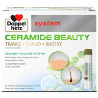 Doppelherz System Ceramide Beauty – Комплекс для укрепления волос и ухода за кожей, Допелгерц, 30 ампул