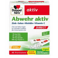 Doppelherz (Доппельгерц) Aktiv - цинк + селен + гистидин, капсулы 40 шт., поддержка иммунитета и антиоксидантная защита