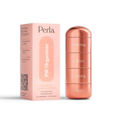 Перла Хелса органайзер , Perla Helsa Pill Organizer – 4 відсіки колір Рожеве золото